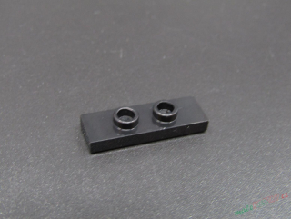 Lego destička hladká s nopy 1x3 - černá