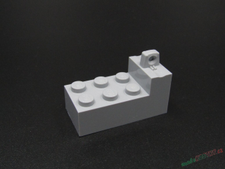 Lego speciální kostka 2x4 s pantem - světle šedá - light bluish gray