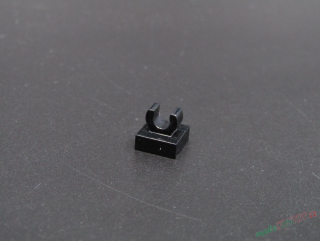 Lego speciální kostička s klipem 1x1 - černá
