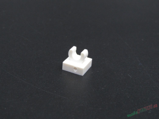 Lego speciální kostička s klipem 1x1 - bílá