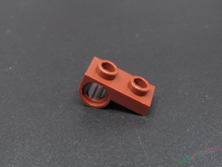 Lego destička speciální s otvorem 1x2 - hnědá - reddish brown