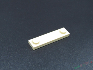 Lego destička speciální s nopy 1x4 - béžová