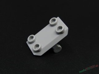 Lego destička speciální 2x3 s držadlem - světle šedá - light bluish gray