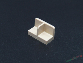 Lego destička - panel speciální 1x2x1 - béžový