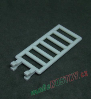 Lego mříž s klipy 7 x 3 - světle šedá - light bluish gray