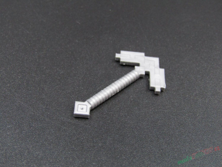 Lego Minecraft nářadí - krumpáč - flat silver