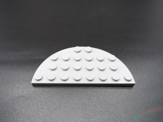 Lego destička zaoblená 4x8 - světle šedá - light bluish gray
