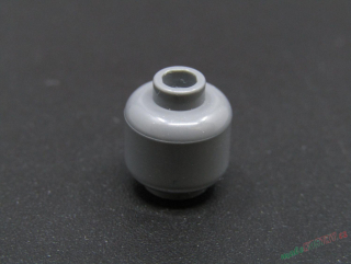 Lego hlava figurky - tmavě šedá - dark bluish gray