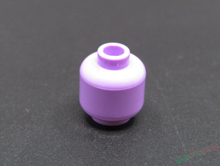 Lego hlava figurky - středně levandulová