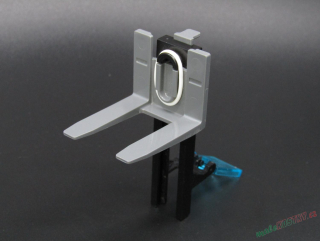 Lego vidlice vysokozdvižného vozíku - černo/tmavě šedá