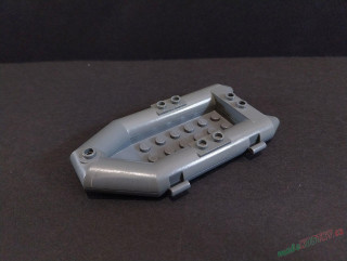 Lego člun - raft , tmavě šedá - dark bluish gray