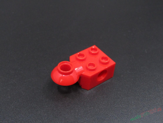 Lego Technic kostička s otočným kloubem 2x2 - červená