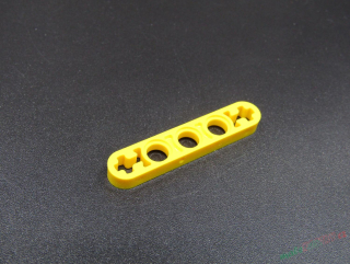 Lego Technic rameno tenké - 1x5 - žluté