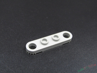 Lego Technic destička 1x4 se zuby na krajích - světle šedá - ligt gray