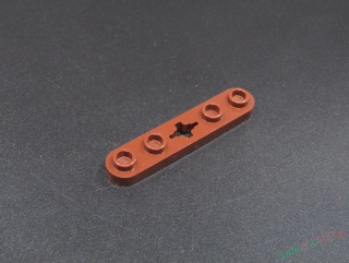 Lego Technic destička 1x5 - hnědá - reddish brown