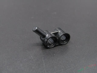 Lego technic rameno 1x2 s tyčkou - černé