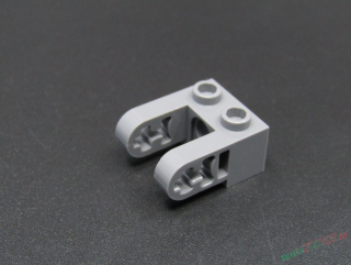 Lego Technic kostička 1x2 s otvorem - tmavě šedá - dark bluish gray