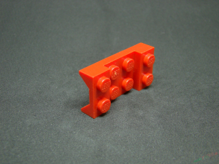 Lego blatník oblouk červený 2x4