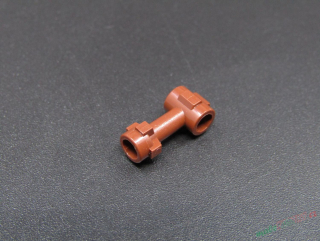 Lego rukojeť/jílec/tyč "T" meče - hnědá - reddish brown