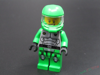 Lego minifigurka - Chuck Stonebreaker - PRASKLÉ TĚLO + RUKA