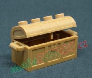 Lego truhla 2x4 - medium nougat