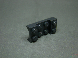 Lego blatník oblouk černý 2x4