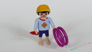 Playmobil figurka s kruhy a tužkou