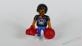 Playmobil figurka s balonem a rybičkou