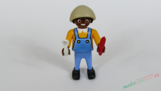 Playmobil figurka se lžičkou a tužkou