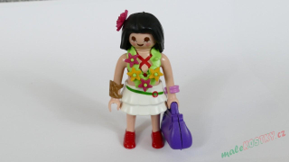 Playmobil figurka se sukní a taškou