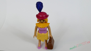 Playmobil figurka s taškou, kloboukem, nasazovací sukní