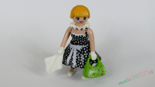 Playmobil figurka s kabelkou, kapesníkem, nasazovací sukně