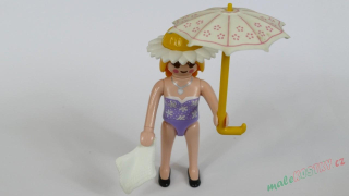 Playmobil figurka s kapesníkem a slunečníkem