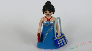 Playmobil figurka s kabelkou a nasazovacími šaty