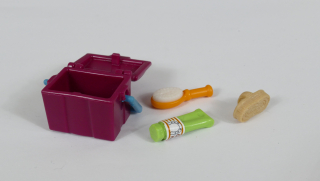 Playmobil přepravka, kartáč, hřeben, mast