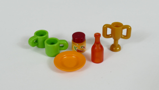Playmobil hrníčky, talíř, pohár, lahve