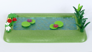 Playmobil jezírko s lekníny a rostlinami