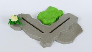 Playmobil panel s rostlinou a trávou