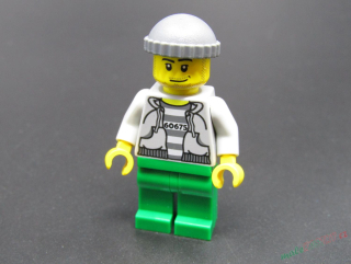 Lego city figurka - vězeň č.60675 - PRASKLÉ RUCE