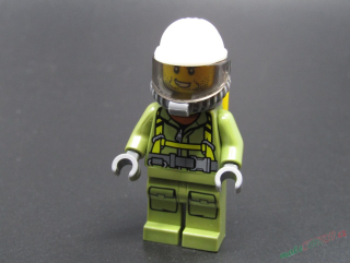 Lego city figurka - Průzkumník sopek - PRASKLÁ RUKA