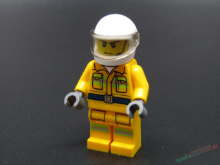 Lego city figurka - hasič - PRASKLÉ RUCE