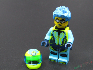 Lego city figurka - kaskadér s helmou