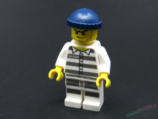Lego city figurka - vězeň č.50380 - PRASKLÁ RUKA