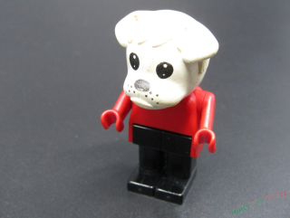 Lego Fabuland postavička - buldog hasič - bez helmy