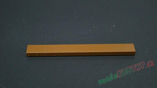 Lego destička hladká 1x8 hnědá - reddish brown