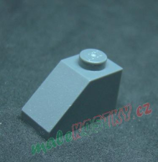 Lego šikmá kostka 45° 2x1 tmavě šedá - dark bluish gray