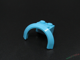 Lego blatník oblouk kruhový středně azurový 4x2 1/2x1 2/3 