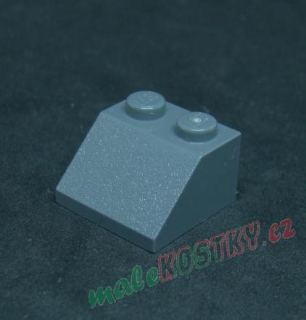 Lego šikmá kostka 45° 2x2 tmavě šedá - dark bluish gray