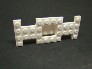 Lego podvozek základní 4×10×2/3 - bílý