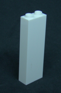 Lego kostka vysoká 1x2x5 - bílá